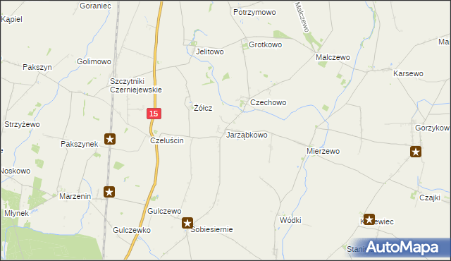 mapa Jarząbkowo, Jarząbkowo na mapie Targeo