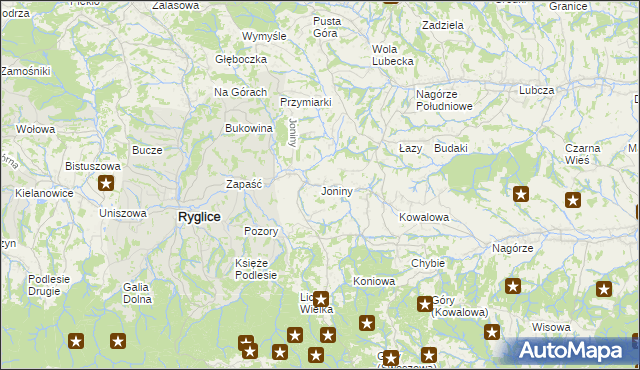 mapa Joniny, Joniny na mapie Targeo