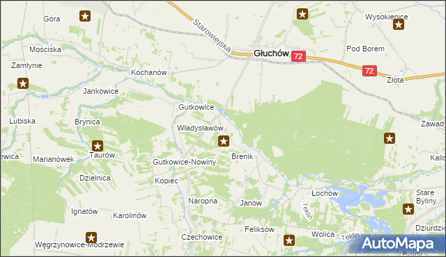 mapa Józefin gmina Żelechlinek, Józefin gmina Żelechlinek na mapie Targeo