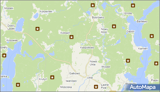 mapa Kadzidłowo, Kadzidłowo na mapie Targeo