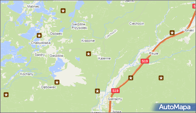 mapa Kalenne, Kalenne na mapie Targeo