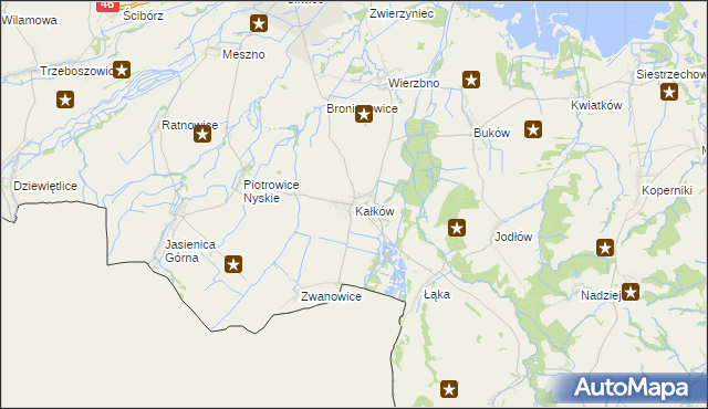mapa Kałków gmina Otmuchów, Kałków gmina Otmuchów na mapie Targeo