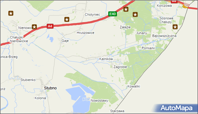 mapa Kalników, Kalników na mapie Targeo