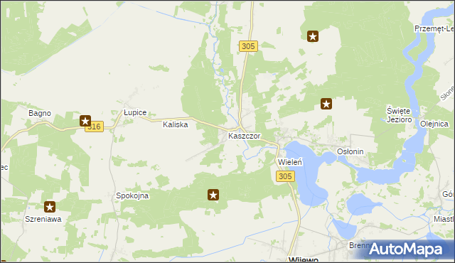 mapa Kaszczor, Kaszczor na mapie Targeo