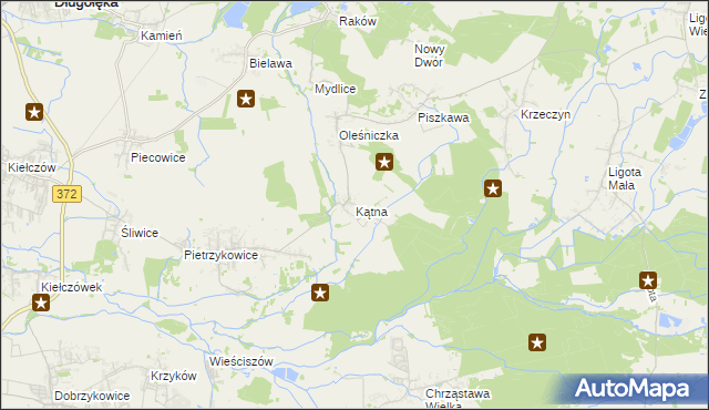 mapa Kątna, Kątna na mapie Targeo