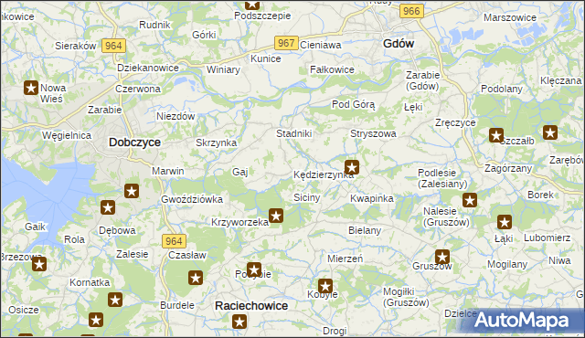 mapa Kędzierzynka, Kędzierzynka na mapie Targeo