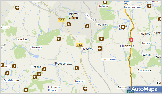 mapa Kluczowa, Kluczowa na mapie Targeo