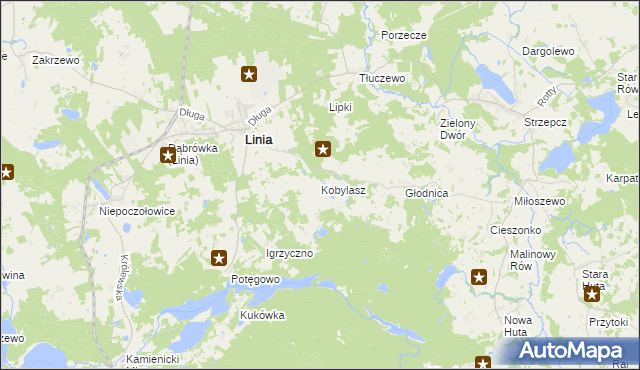 mapa Kobylasz, Kobylasz na mapie Targeo