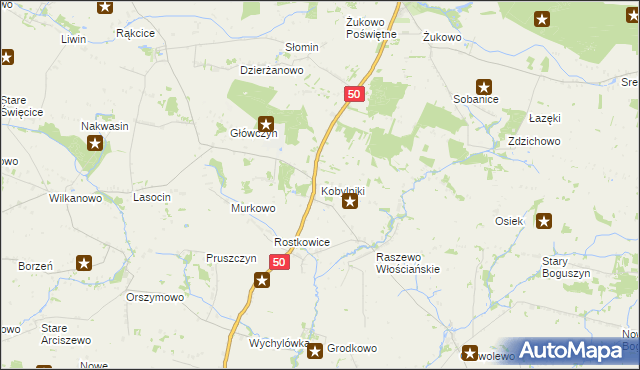 mapa Kobylniki gmina Wyszogród, Kobylniki gmina Wyszogród na mapie Targeo