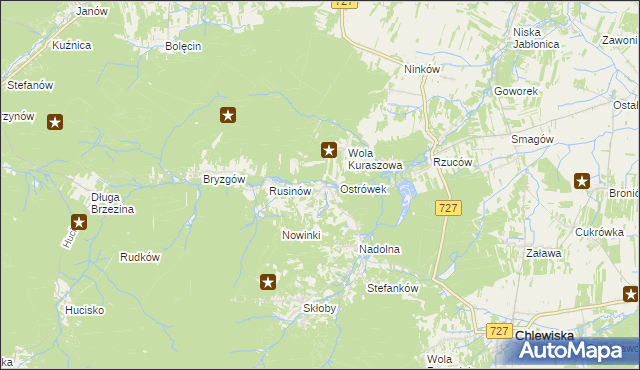 mapa Kochanów gmina Borkowice, Kochanów gmina Borkowice na mapie Targeo