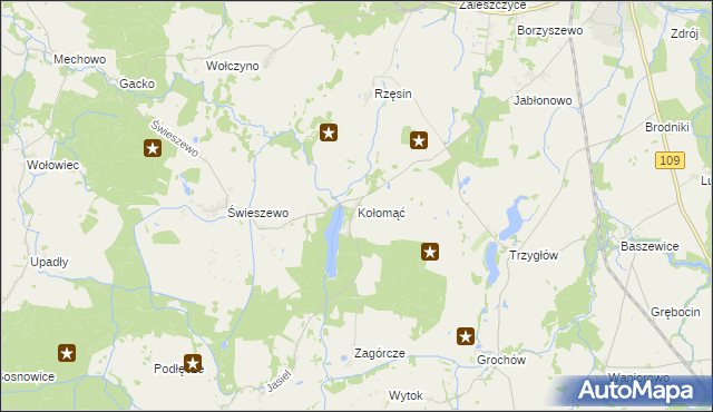 mapa Kołomąć, Kołomąć na mapie Targeo