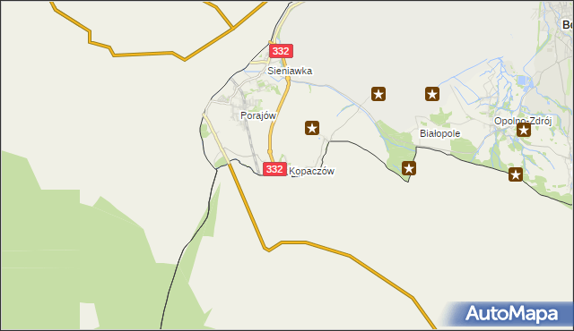 mapa Kopaczów, Kopaczów na mapie Targeo