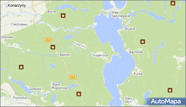 mapa Kopernica, Kopernica na mapie Targeo