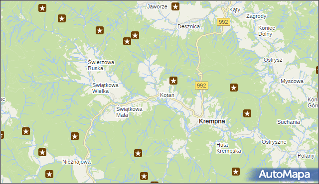 mapa Kotań, Kotań na mapie Targeo