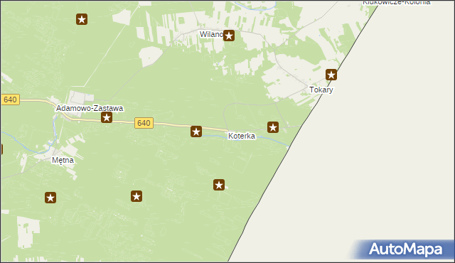 mapa Koterka, Koterka na mapie Targeo