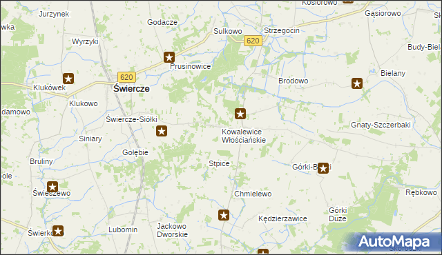 mapa Kowalewice Włościańskie, Kowalewice Włościańskie na mapie Targeo