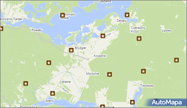 mapa Krusznik, Krusznik na mapie Targeo