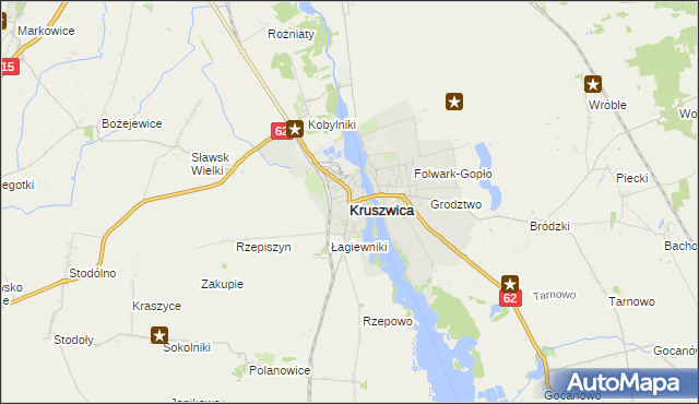 mapa Kruszwica, Kruszwica na mapie Targeo