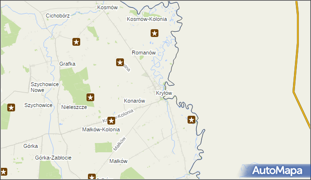 mapa Kryłów, Kryłów na mapie Targeo