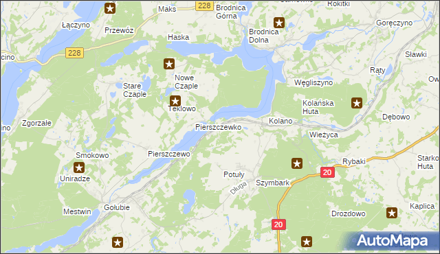 mapa Krzeszna, Krzeszna na mapie Targeo