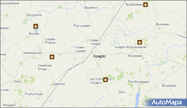 mapa Książki, Książki na mapie Targeo