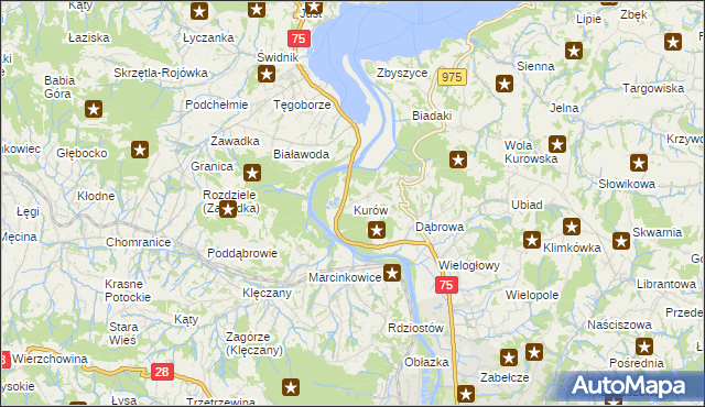 mapa Kurów gmina Chełmiec, Kurów gmina Chełmiec na mapie Targeo