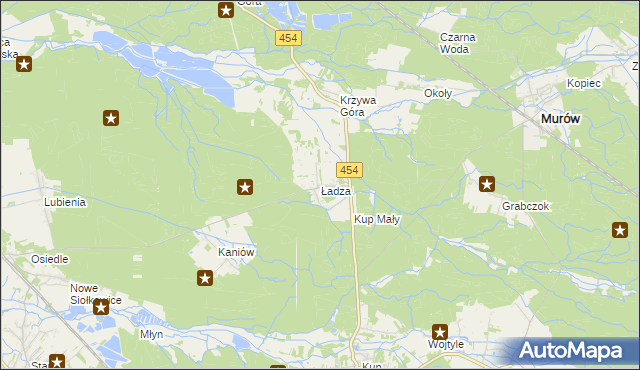 mapa Ładza, Ładza na mapie Targeo