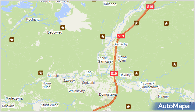 mapa Łążek Garncarski, Łążek Garncarski na mapie Targeo