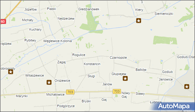 mapa Łętków, Łętków na mapie Targeo