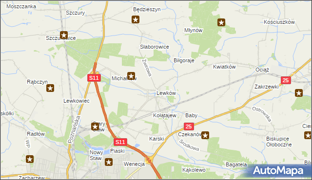 mapa Lewków, Lewków na mapie Targeo