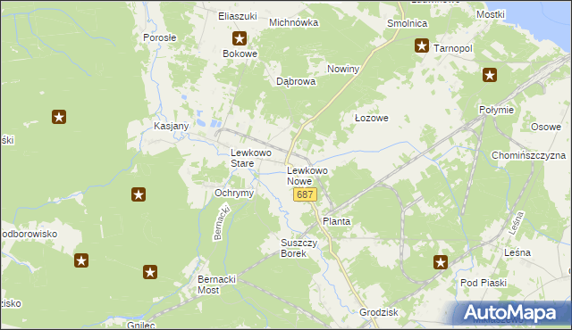 mapa Lewkowo Nowe, Lewkowo Nowe na mapie Targeo