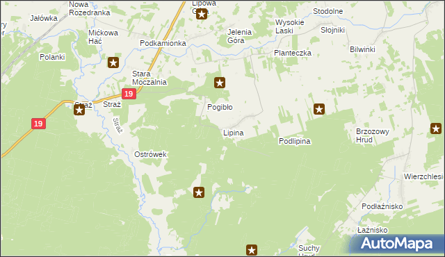 mapa Lipina gmina Sokółka, Lipina gmina Sokółka na mapie Targeo