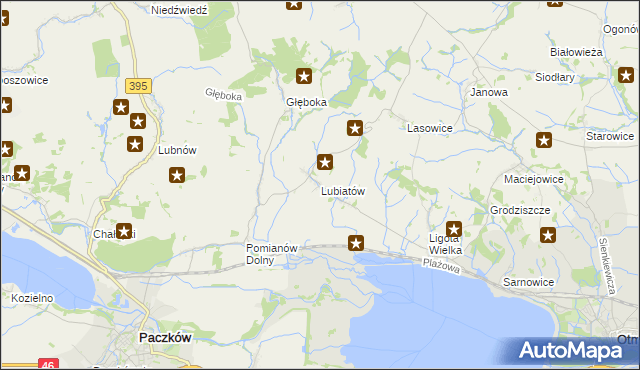 mapa Lubiatów gmina Otmuchów, Lubiatów gmina Otmuchów na mapie Targeo