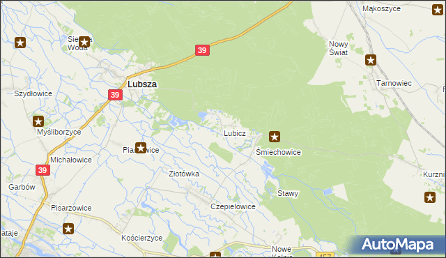 mapa Lubicz gmina Lubsza, Lubicz gmina Lubsza na mapie Targeo