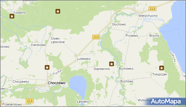 mapa Lublewo Lęborskie, Lublewo Lęborskie na mapie Targeo