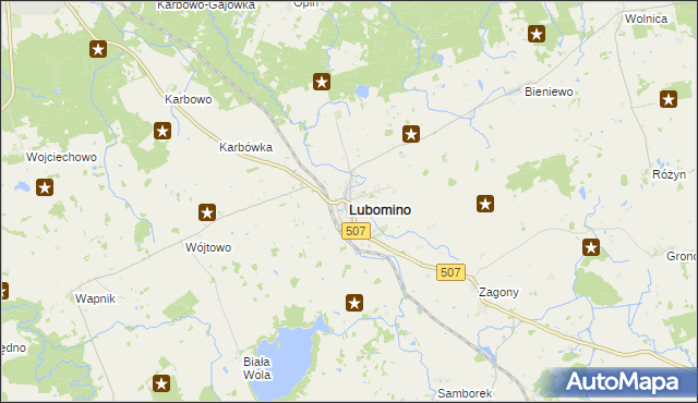 mapa Lubomino, Lubomino na mapie Targeo