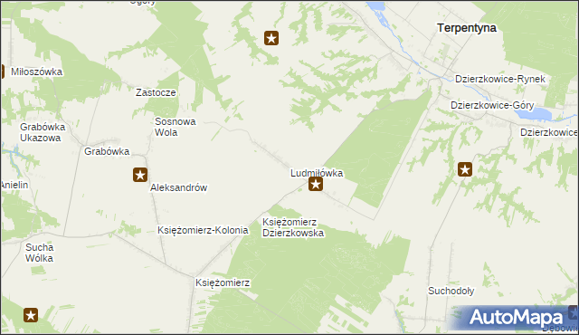 mapa Ludmiłówka, Ludmiłówka na mapie Targeo