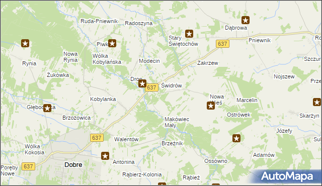 mapa Makówiec Duży, Makówiec Duży na mapie Targeo