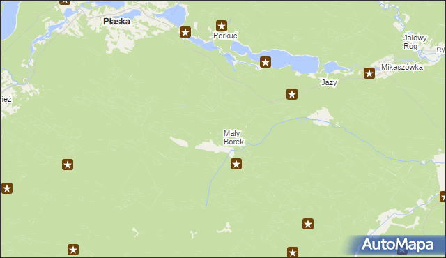 mapa Mały Borek, Mały Borek na mapie Targeo