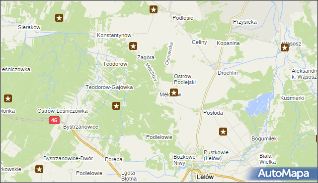 mapa Mełchów, Mełchów na mapie Targeo