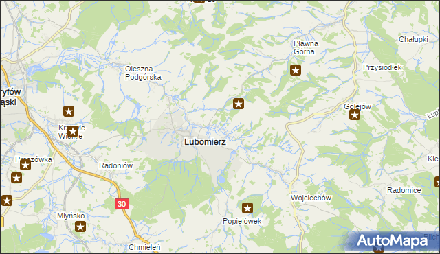 mapa Milęcice, Milęcice na mapie Targeo