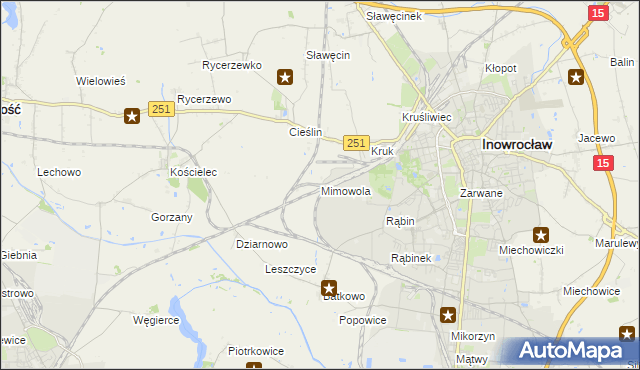 mapa Mimowola, Mimowola na mapie Targeo