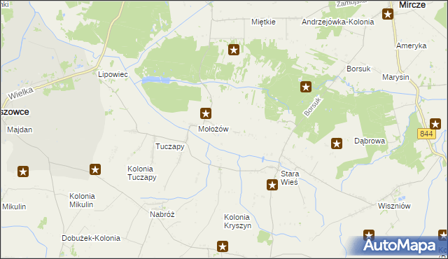 mapa Mołożów-Kolonia, Mołożów-Kolonia na mapie Targeo