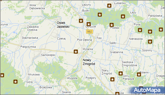 mapa Mytarka, Mytarka na mapie Targeo