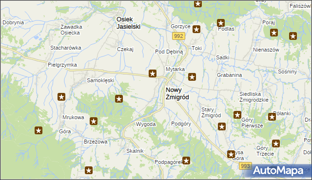 mapa Mytarz, Mytarz na mapie Targeo