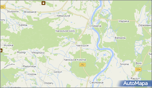 mapa Naroczyce, Naroczyce na mapie Targeo