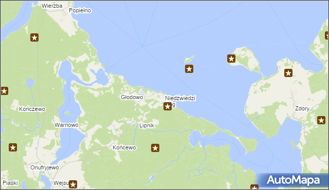 mapa Niedźwiedzi Róg, Niedźwiedzi Róg na mapie Targeo