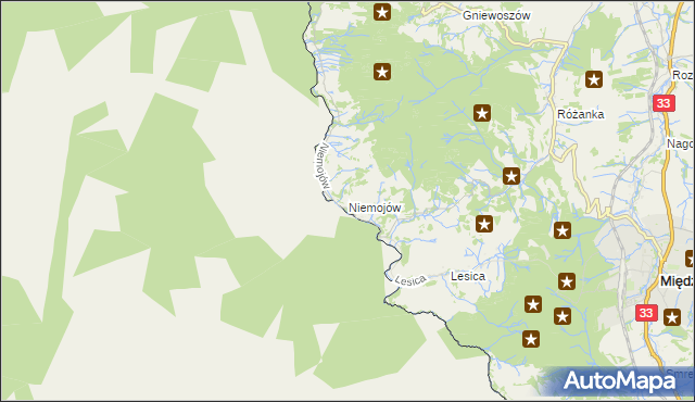 mapa Niemojów, Niemojów na mapie Targeo