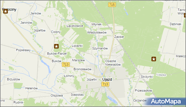 mapa Niewiadów PGR, Niewiadów PGR na mapie Targeo