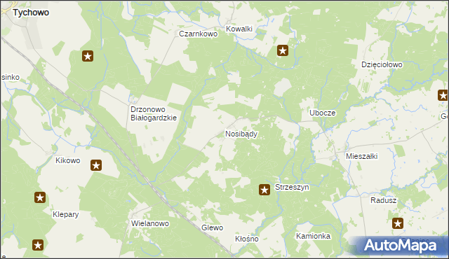 mapa Nosibądy, Nosibądy na mapie Targeo